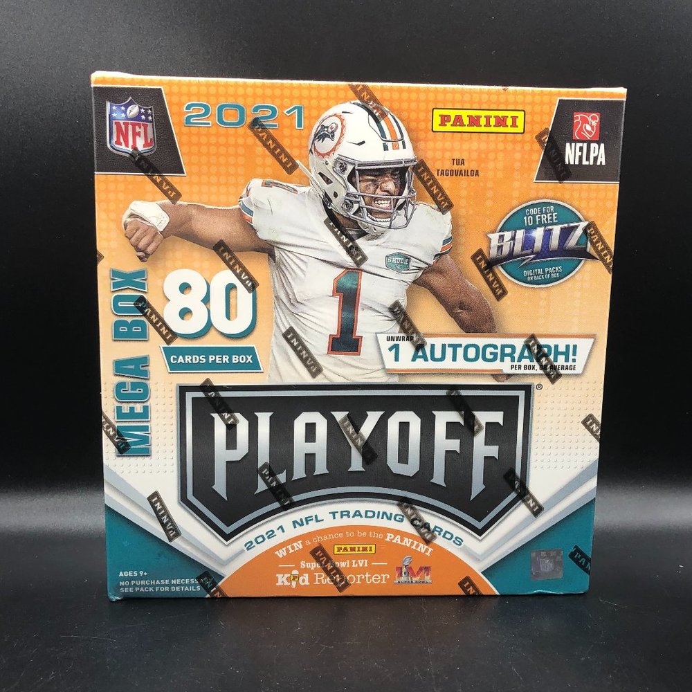 2021 Panini Playoff Football Mega Box (Contenders Rookie Ticket Preview Blue!)